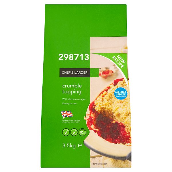 Chef's Larder Crumble Topping 3.5kg (Pack of 4)