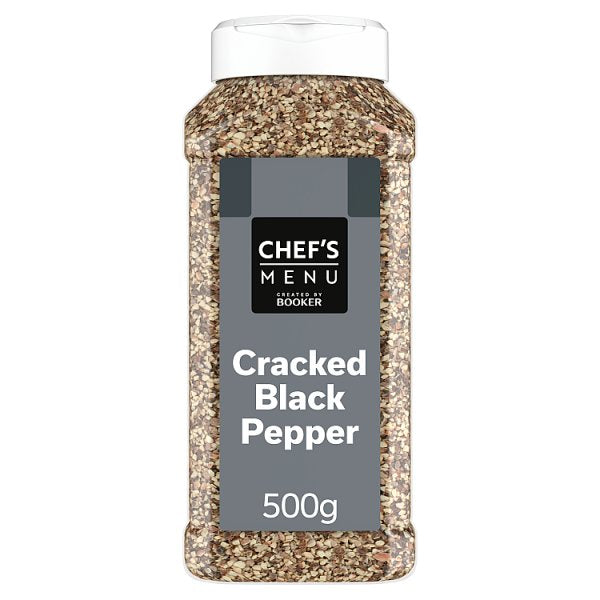 Chef's Menu Cracked Black Pepper 500g (Pack of 6)
