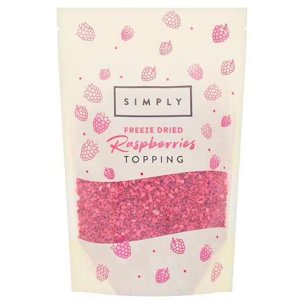 Simply Freeze Dried Raspberries Toppings 150g (Pack of 4)