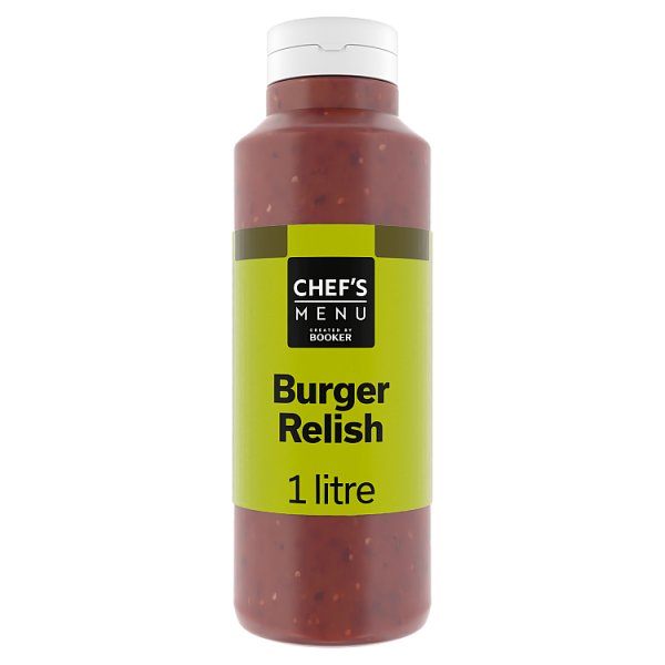 Chef's Menu Burger Relish 1 Litre (Pack of 6)