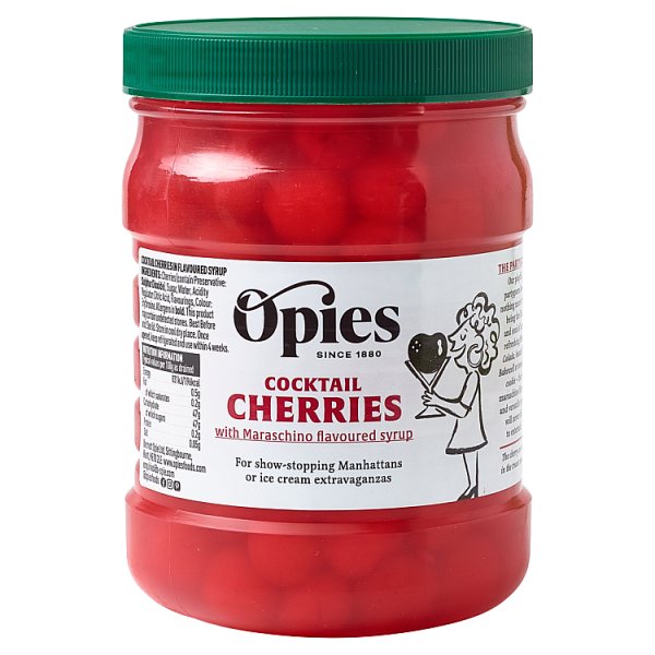 Opies Cocktail Cherries with Maraschino Flavoured Syrup 1.15kg