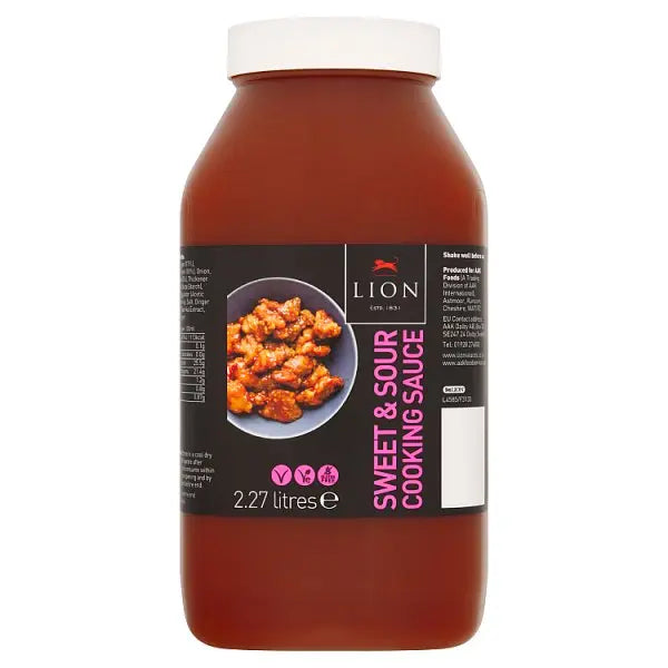 Lion Sweet & Sour Cooking Sauce 2.27 Litres (Pack of 2)