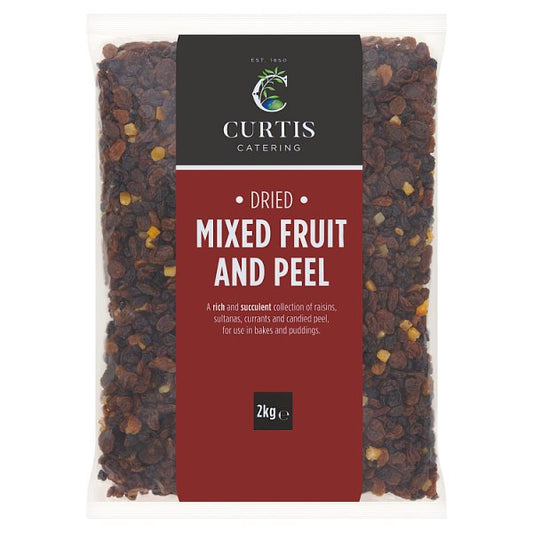 Curtis Catering Dried Mixed Fruit and Peel 2kg (Pack of 6)