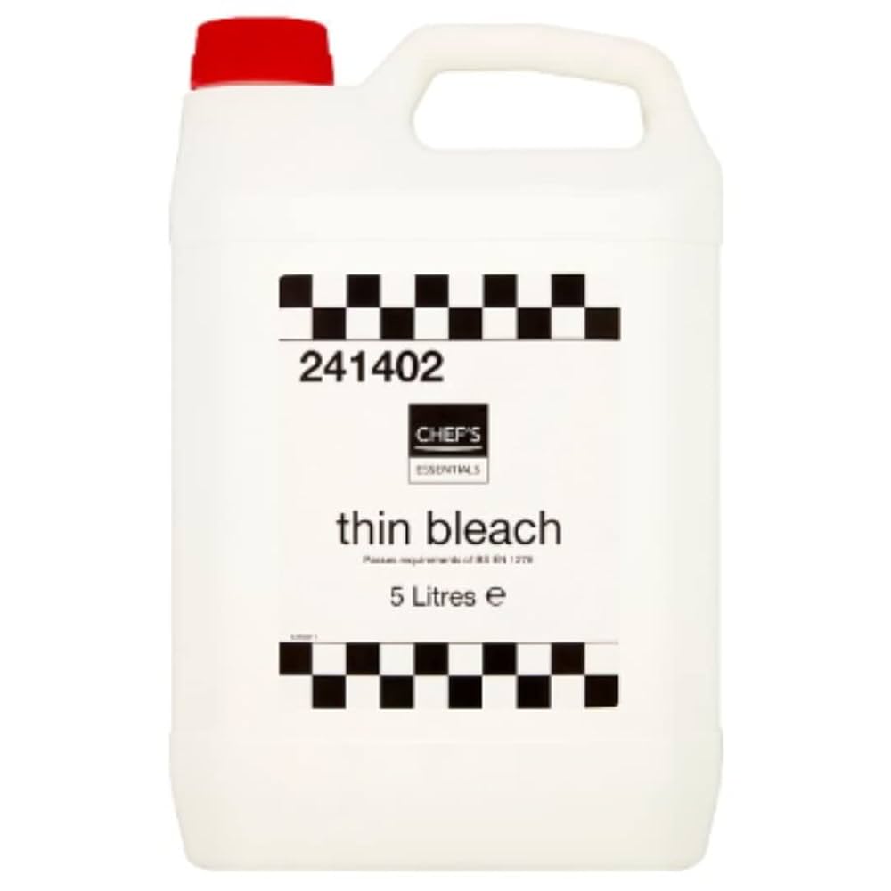 Cleaning Essentials Thin Bleach 5 Litres (Pack of 2)