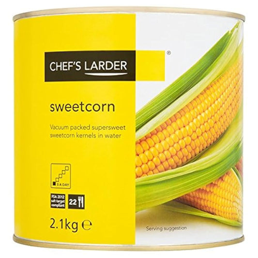 Chef's Larder Sweetcorn in Water 2.1kg (Pack of 3)