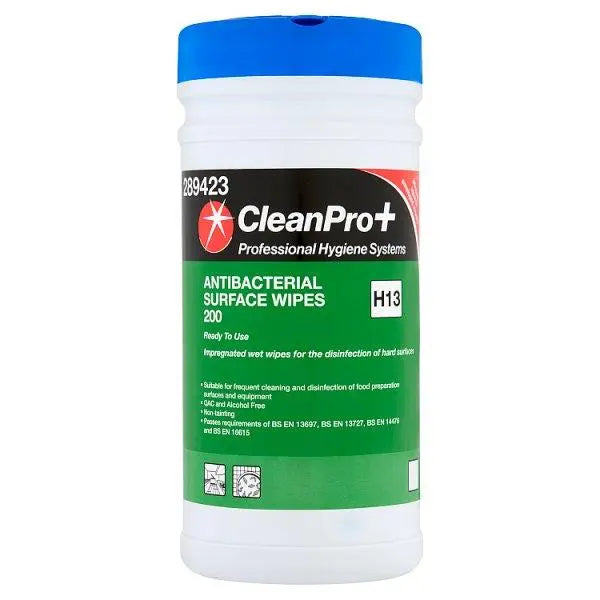 CleanPro+ 200 Antibacterial Surface Wipes