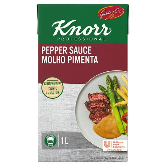 Knorr Garde D'Or Ready to Use Pepper Sauce 1L (Pack of 6)