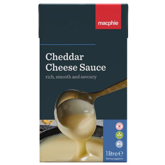 Macphie Cheddar Cheese Sauce 1 Litre (Pack of 10)