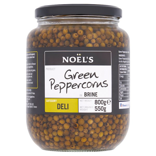 Noel's Green Peppercorns in Brine 800g (Pack of 6)