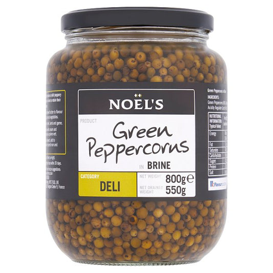 Noel's Green Peppercorns in Brine 800g (Pack of 6)