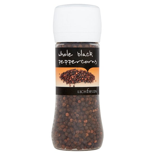 Lichfields Whole Black Peppercorns 200g (Pack of 6)