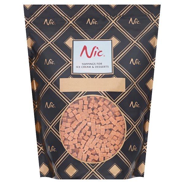 Nic Caramel Mini Fudge Cubes 1kg (Pack of 6)